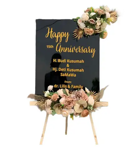 Papan Bunga Akrilik Seliling